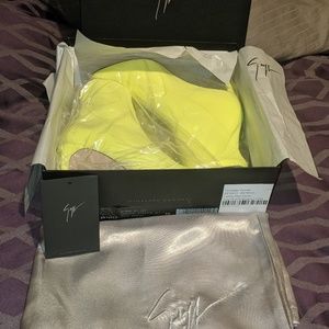 Giuseppe Zanotti Bimba Neoprene (Lime) Booties